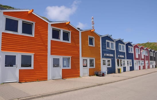 Lobster shacks on Heligoland