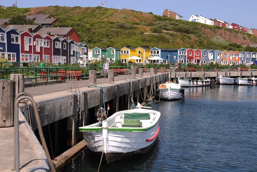 Lobster shacks on Heligoland
