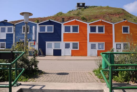 Lobster shacks on Heligoland