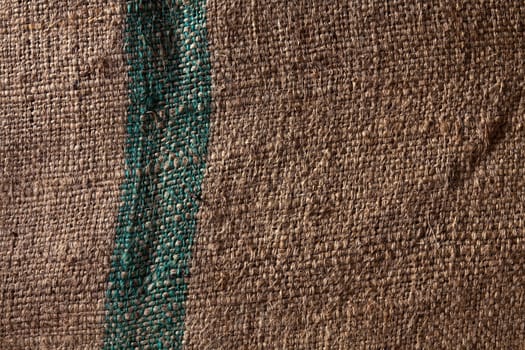 Texture of old hemp bag used for bulk transportation