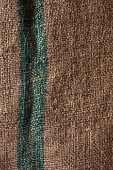 Texture of old hemp bag used for bulk transportation