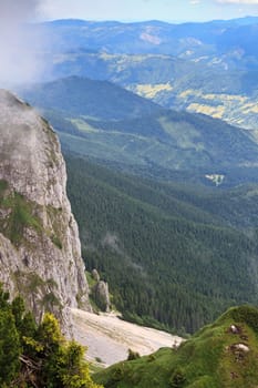 mountain slope in Piatra Craiului Mountains, Romania