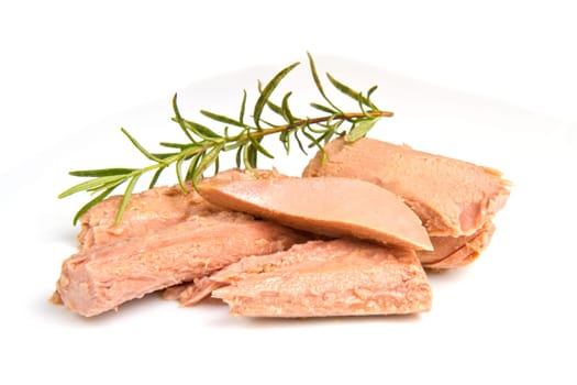 tuna fish isolated on white background
