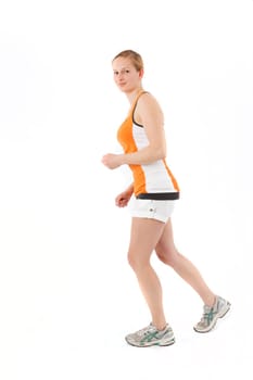 Young woman jogging