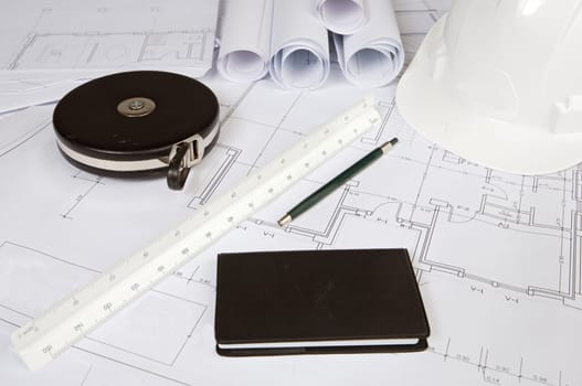 a photo of blue prints home Plans