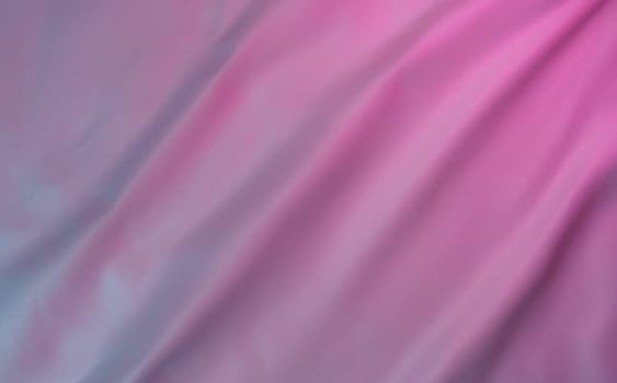 Fabric with a pink and purple gradient, featuring smooth folds and a soft texture. Perfect for backgrounds, templates, and modern design projects with copy space