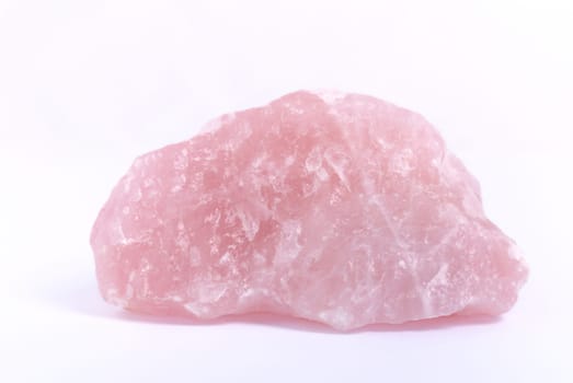Raw rose quartz - semiprecious gem used for jewels and also in esoteric and alternative medicine