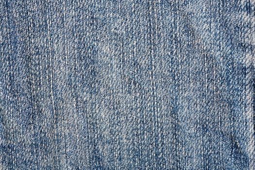 Detail of material jeans with blue color