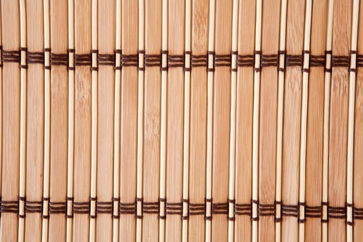 Picture of a tablecloth vertical bamboo slats