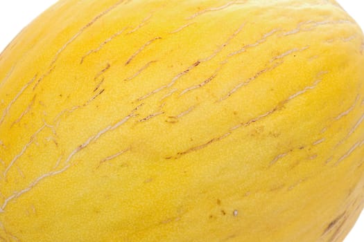 Yellow melon isolated over white background