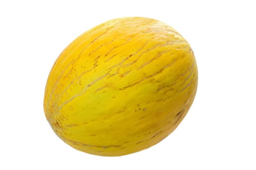 Yellow melon isolated over white background