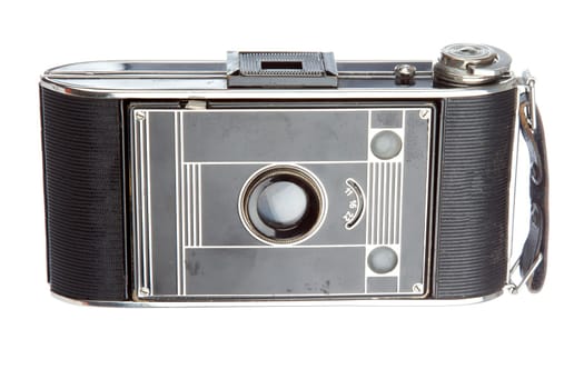 Old camera vintage isolated on a white background