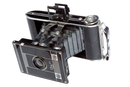 Old camera vintage isolated on a white background