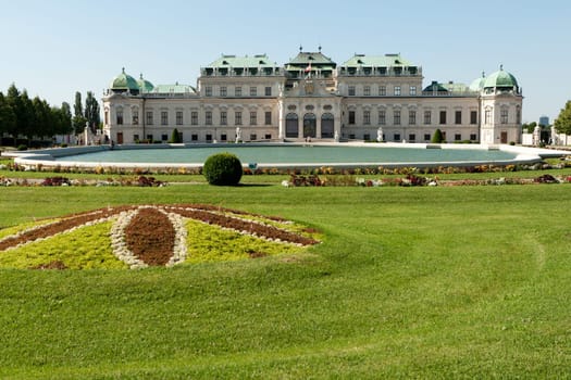 Belvedere Palace,historic building and landmark of Vienna