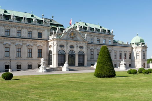 Belvedere Palace,historic building and landmark of Vienna