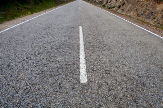 View of a highway on a cloudy day