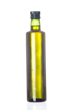 Oil bottle isolated on a over white background