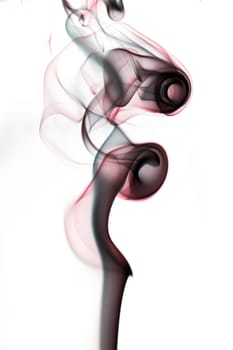 Abstract smoke background a over black background