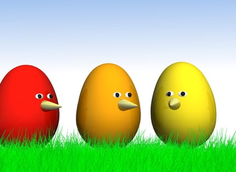 funny easter chicken