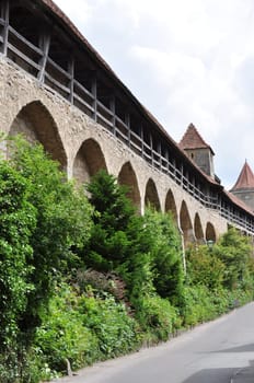 Rothenburg ob der Tauber city wall