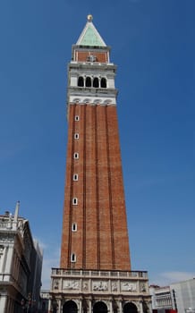 Venice with Campanile tower on St mark&#039 s square