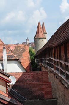 Rothenburg ob der Tauber city wall