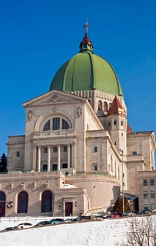 View of the Saint Joseph Oratory in Montreal, Canada.