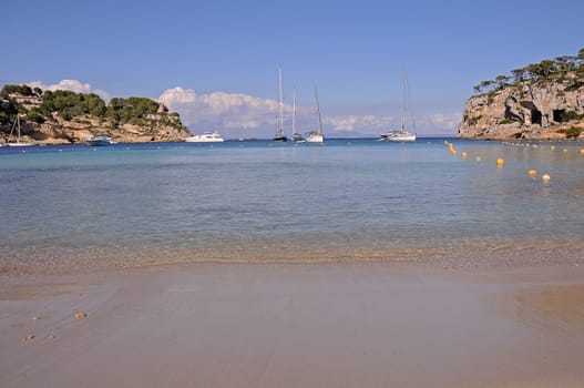 lonely beach in Mallorca