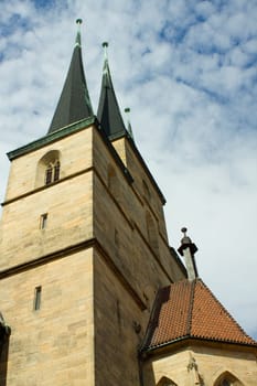 Rear spires of Erfurt Cathedral