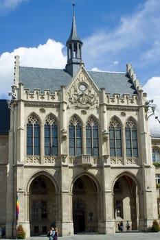 Facade of the town hall in Erfurt
