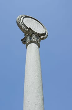 The Historic Monument Column in Lisbon in Portugal