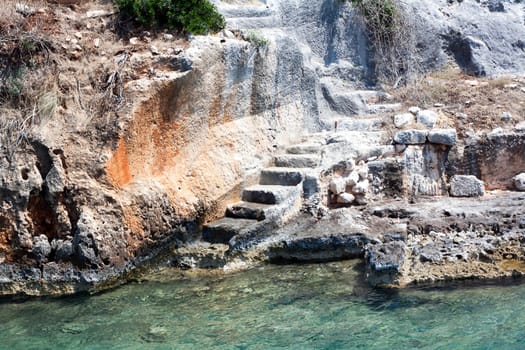 Ruins in Kekova, Antalya region, Turkey