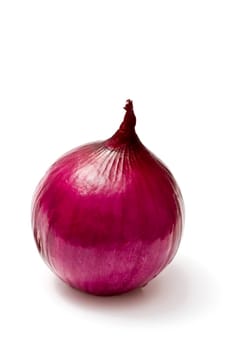 Red onion isolated on white background