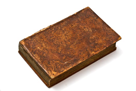Old book isolated on white background