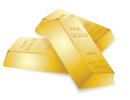 a stack of gold bars, to illustrate wealth.