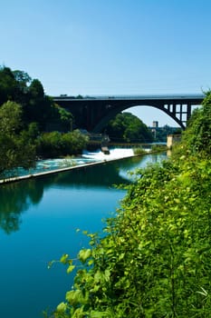 River Adda in the northern Italy