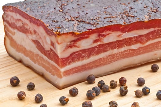 fresh smoked pork belly