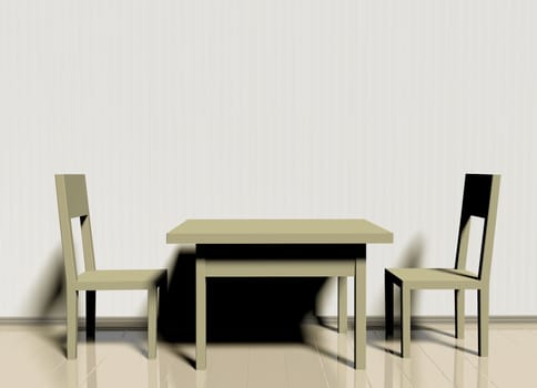 table and chairs