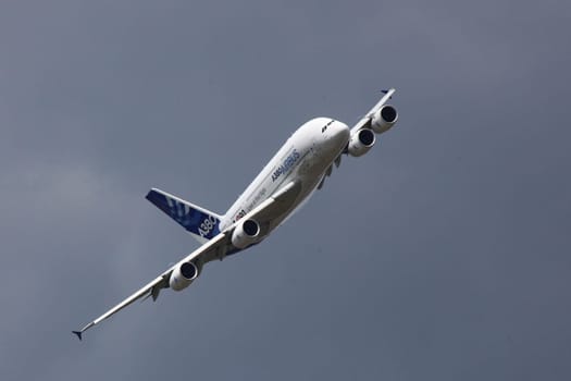 PARIS - JUN 23: Airbus A380 (largest passenger airliner in the w
