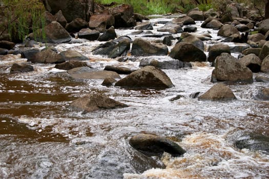 image of rushing water in river or stream