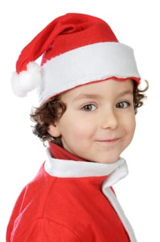 Photo of an adorable boy in christmas