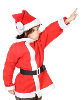 Photo of an adorable boy in christmas