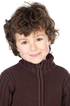 photo of an adorable happy boy smiling
