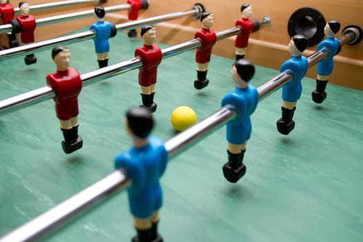 babyfoot team - a retro child toy