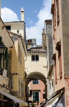 Old Town of Kerkira on the island of Corfu