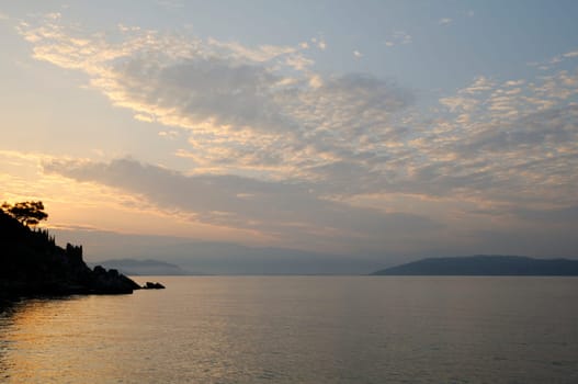 Corfu Island,Greece,View from Corfu Island over the Mediterranean Sea