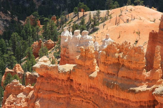 Stone formations in Bryce Canyon National Park