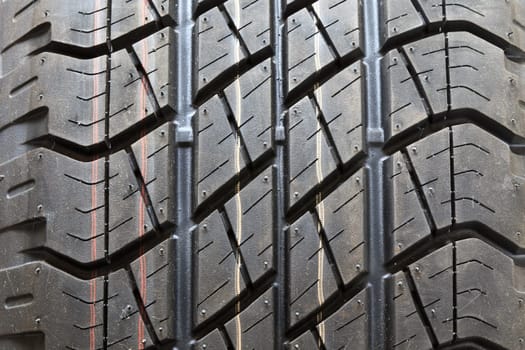 a beautiful detail of a car tyre