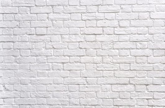 Brick wall painted in white, perfect as a background