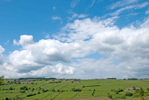 View of Moorland near Haworth West Yorkshire the Bronte Country